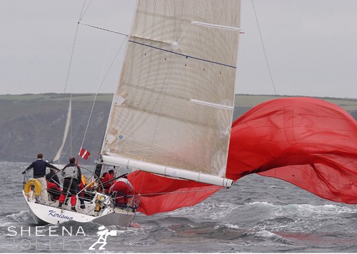 Spinnaker Down-Sovereign's Week.jpg - Spinnaker Down-Sovereign's Week, Kinsale, held every two years.